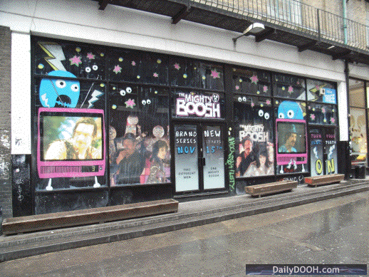 Mighty Boosh adverts in Brick Lane