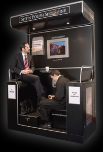 shoeshine booth