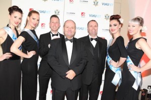 Phil Austin (front and centre) at The DailyDOOH Gala Awards