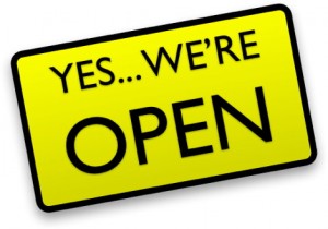 yes we are open