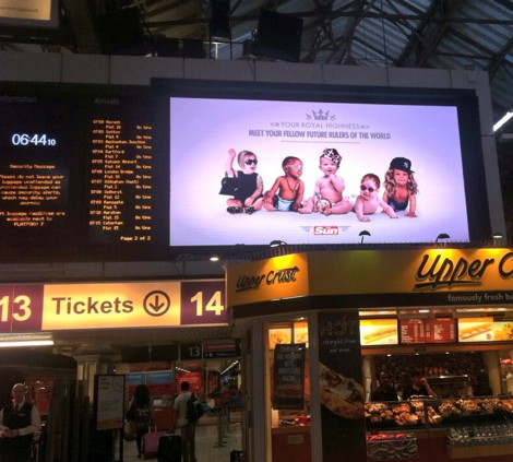 jcdecaux royal birth sun campaign 470