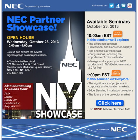 NEC Partner Showcase NYC