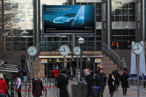 Ocean Outdoor the screen canary wharf