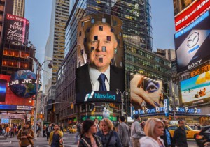 NASDAQ and Reuters Image Boards in Times Square