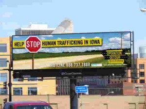 CCO Iowa billboard human trafficing