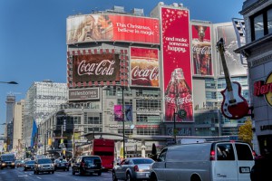CocaCola's Holiday campaign dominates Yonge-Dundas Square