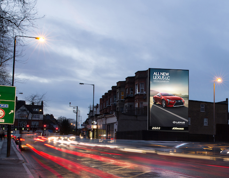 JCDecaux The West Hill Tower 50th extra-large format